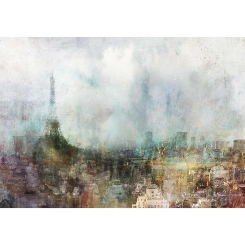Our Paris Black Modern Wood Framed Art Print with Double Matting by Roko, Ken