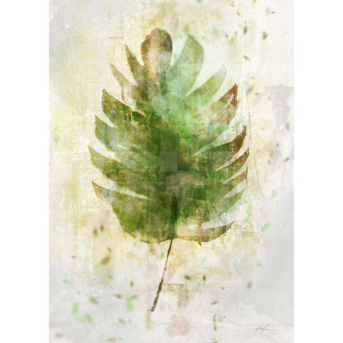 Textured Tropical Palm White Modern Wood Framed Art Print by Roko, Ken