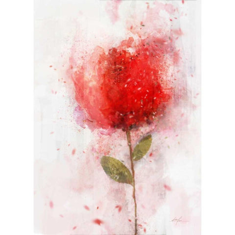 Exuberant Floral Gold Ornate Wood Framed Art Print with Double Matting by Roko, Ken