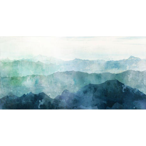 Blue Range Black Modern Wood Framed Art Print by Roko, Ken