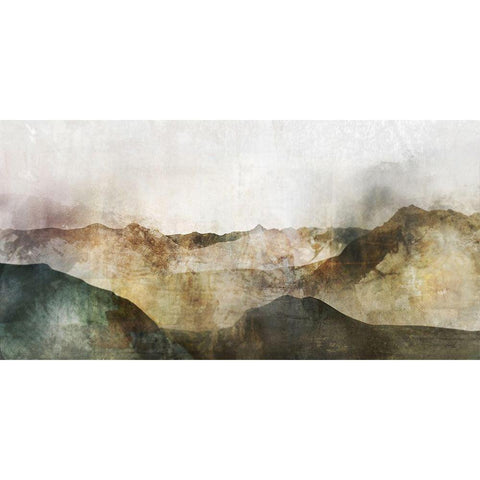 Western Range White Modern Wood Framed Art Print by Roko, Ken