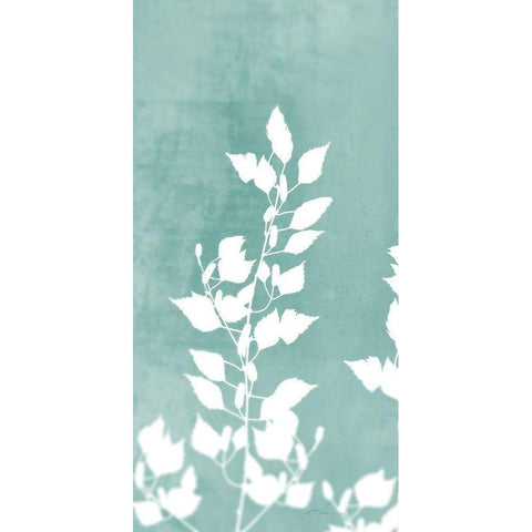 Sringtime Branch Panel 1 Black Modern Wood Framed Art Print with Double Matting by Roko, Ken