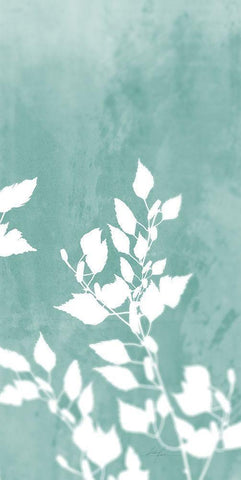 Sringtime Branch Panel 3 White Modern Wood Framed Art Print with Double Matting by Roko, Ken