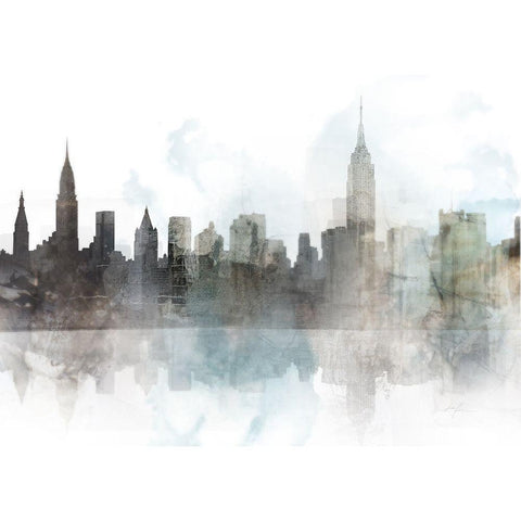 City Mood, NYC Black Modern Wood Framed Art Print with Double Matting by Roko, Ken