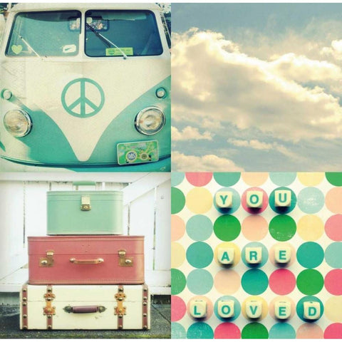 You Are Loved Gold Ornate Wood Framed Art Print with Double Matting by Dvorak, Vicki