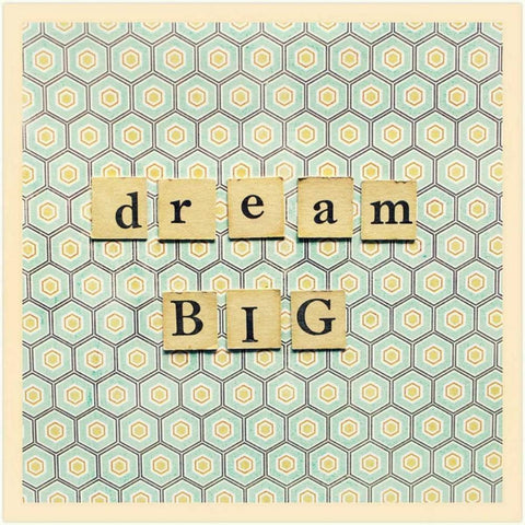 Dream Big Game Pieces Black Modern Wood Framed Art Print by Dvorak, Vicki