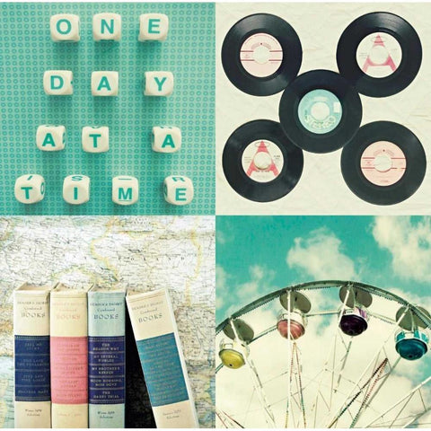 One Day 2 White Modern Wood Framed Art Print by Dvorak, Vicki