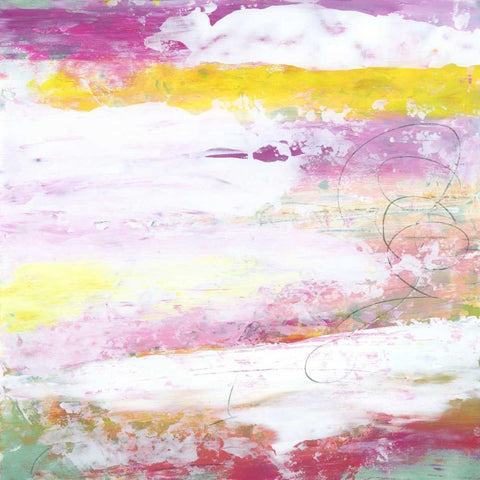 Garden Abstraction 4 White Modern Wood Framed Art Print by Buddenhaugen, Sophia