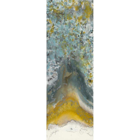 Golden Bloom 2 Black Modern Wood Framed Art Print by Bering, Blakely