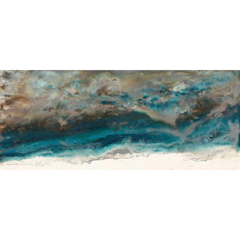 Mystic Surface White Modern Wood Framed Art Print by Bering, Blakely