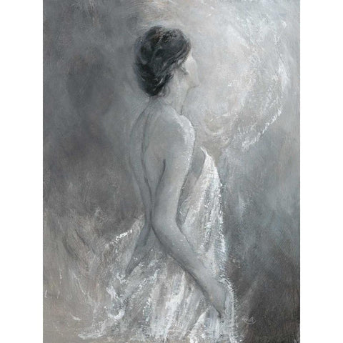 Figurative Pose 1 White Modern Wood Framed Art Print by Wallis, Karen