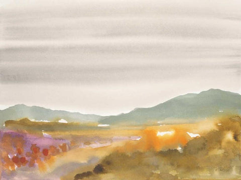 Mountain Haze Black Ornate Wood Framed Art Print with Double Matting by Swartz, Megan