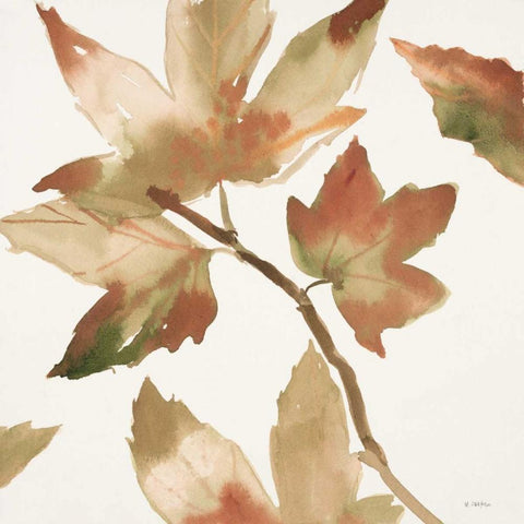 Autumn Song Black Modern Wood Framed Art Print by Swartz, Megan