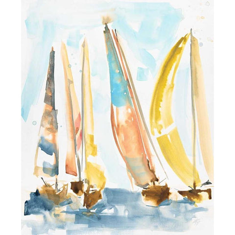 Ocean Mist Black Modern Wood Framed Art Print with Double Matting by Swartz, Megan