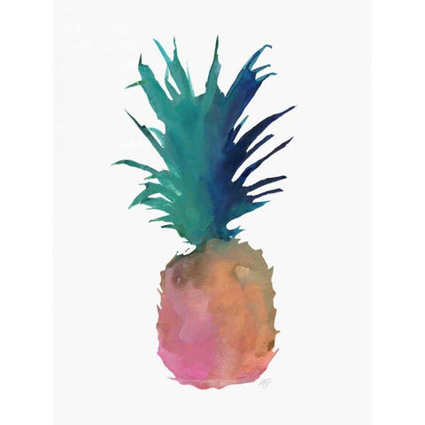 Tropical Life 1 Black Modern Wood Framed Art Print with Double Matting by Swartz, Megan