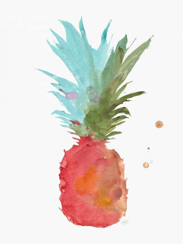 Tropical Life 3 White Modern Wood Framed Art Print with Double Matting by Swartz, Megan