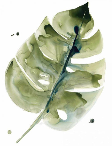 Warm tropics 1 White Modern Wood Framed Art Print with Double Matting by Swartz, Megan