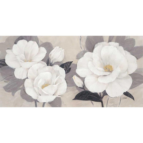 Unfolding Blossoms Black Modern Wood Framed Art Print with Double Matting by Stoyanov, Ivo