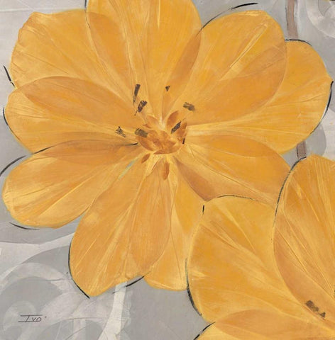 Amber Brights 4 White Modern Wood Framed Art Print with Double Matting by Stoyanov, Ivo