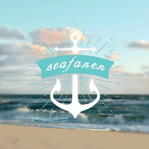 Seafarer White Modern Wood Framed Art Print with Double Matting by Sememza, Marlana