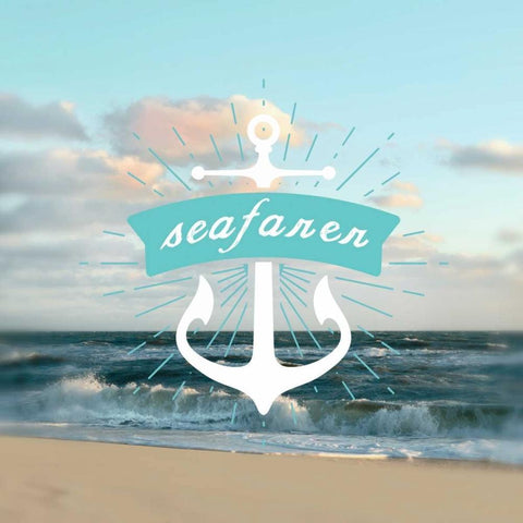 Seafarer Black Modern Wood Framed Art Print with Double Matting by Sememza, Marlana