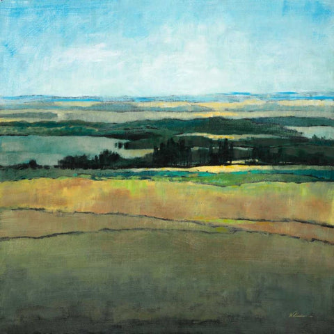 Forever View Black Ornate Wood Framed Art Print with Double Matting by Kroeker, Wendy