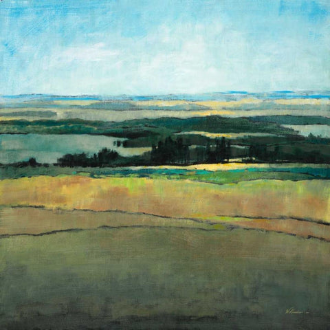 Forever View Black Modern Wood Framed Art Print with Double Matting by Kroeker, Wendy