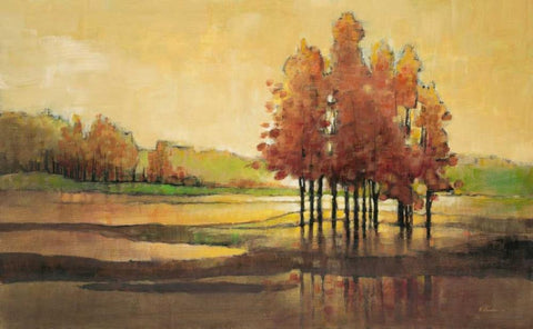 Dawn Till Day Black Ornate Wood Framed Art Print with Double Matting by Kroeker, Wendy