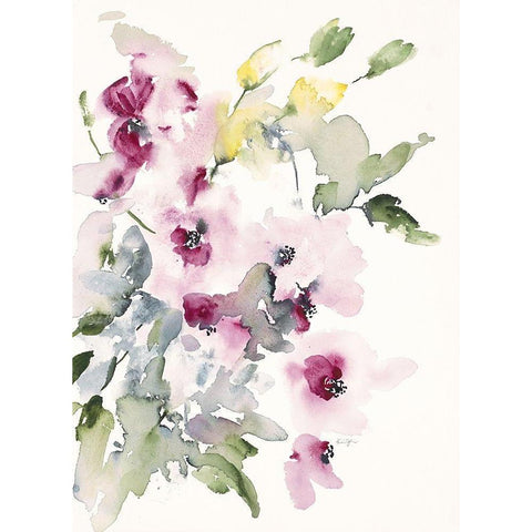 Simply Lovely Black Modern Wood Framed Art Print by Johannesson, Karin