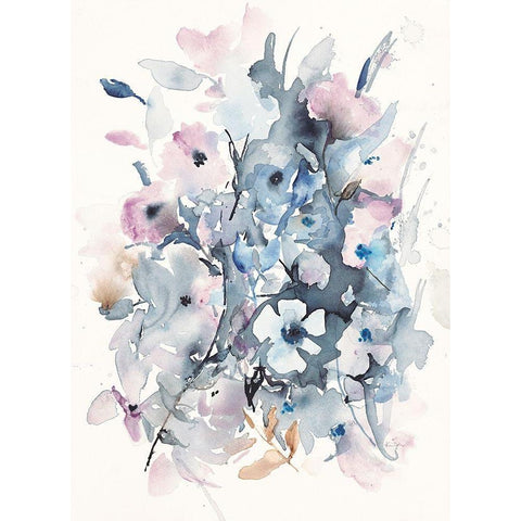 Beautiful Tangles Black Modern Wood Framed Art Print by Johannesson, Karin
