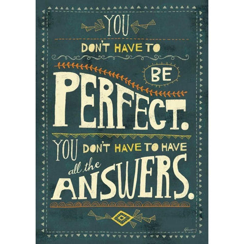 Perfect Answers Black Modern Wood Framed Art Print by Faust, Richard