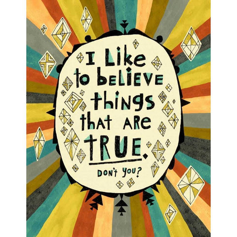 Belief White Modern Wood Framed Art Print by Faust, Richard