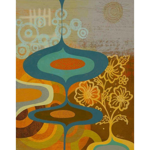 Illusion Gold Ornate Wood Framed Art Print with Double Matting by Faust, Richard