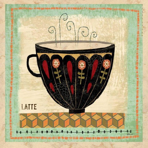 Barrista Beauty 4 Black Ornate Wood Framed Art Print with Double Matting by Faust, Richard