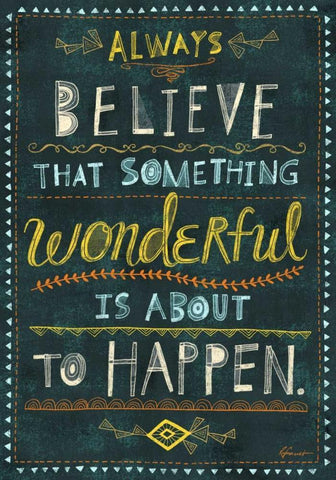 Awesome Words 2 Black Ornate Wood Framed Art Print with Double Matting by Faust, Richard