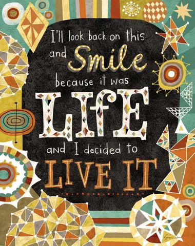 Awesome Words 6 Black Ornate Wood Framed Art Print with Double Matting by Faust, Richard