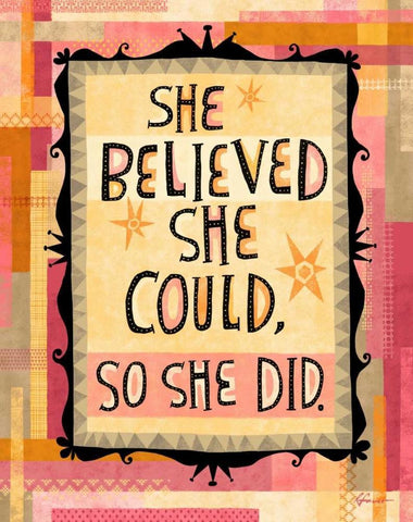 Awesome Words 7 Black Ornate Wood Framed Art Print with Double Matting by Faust, Richard