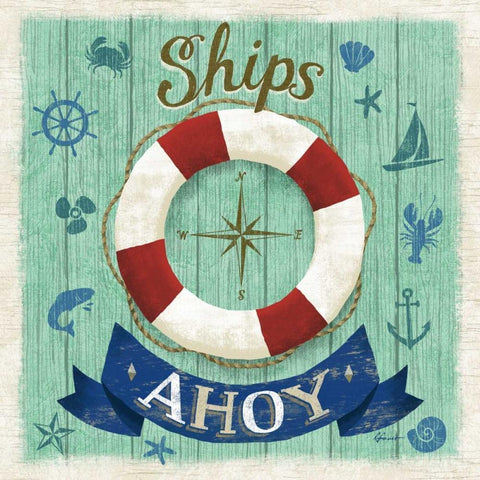 Beach Travel 1 Black Modern Wood Framed Art Print by Faust, Richard