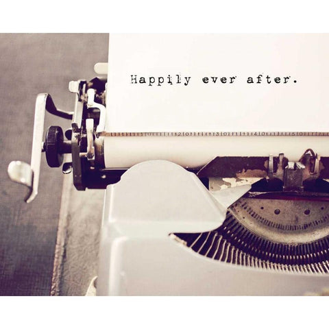 Happily Ever After Gold Ornate Wood Framed Art Print with Double Matting by Susannah Tucker Photography