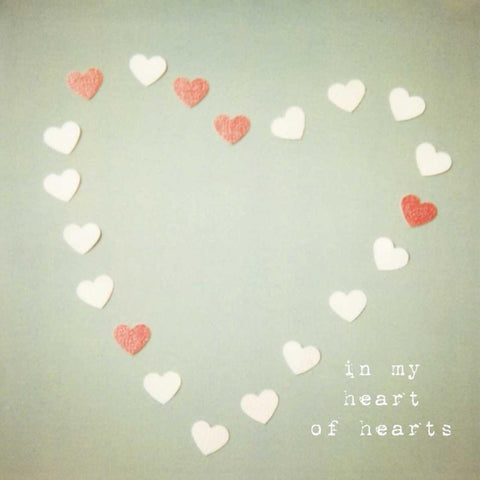 In My Heart of Hearts White Modern Wood Framed Art Print by Susannah Tucker Photography