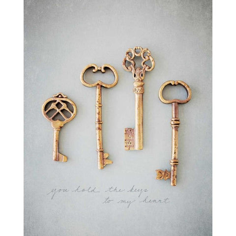 You Hold The Keys Black Modern Wood Framed Art Print with Double Matting by Susannah Tucker Photography