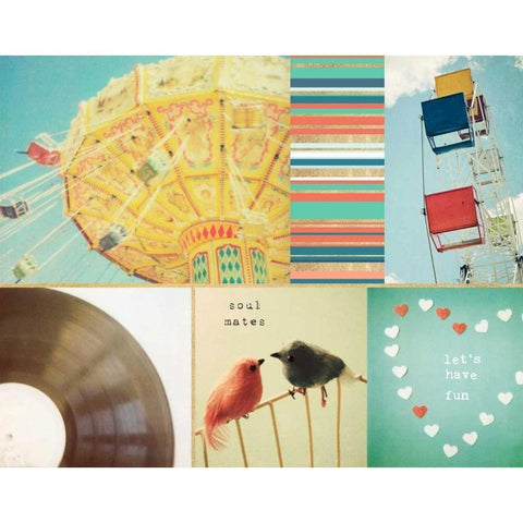 Lets Have Fun Together White Modern Wood Framed Art Print by Susannah Tucker Photography