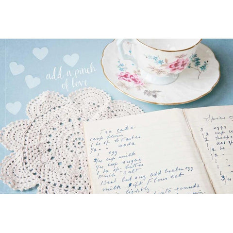 Add a Pinch of Love White Modern Wood Framed Art Print by Susannah Tucker Photography