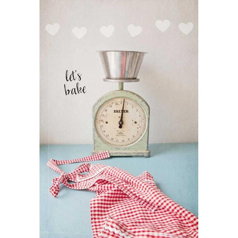 Lets Bake Black Modern Wood Framed Art Print by Susannah Tucker Photography