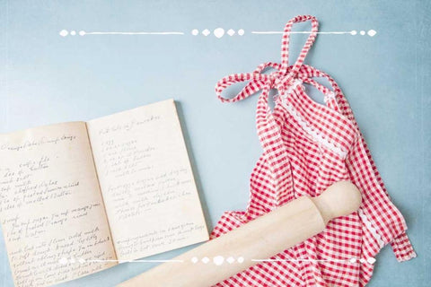 Baking Diary 3 Black Ornate Wood Framed Art Print with Double Matting by Susannah Tucker Photography