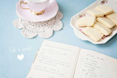 Life is Sweet White Modern Wood Framed Art Print with Double Matting by Susannah Tucker Photography