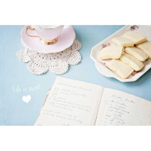 Life is Sweet White Modern Wood Framed Art Print by Susannah Tucker Photography