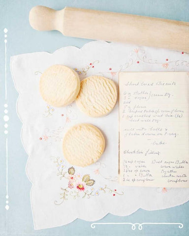 Baking Diary 5 Black Ornate Wood Framed Art Print with Double Matting by Susannah Tucker Photography