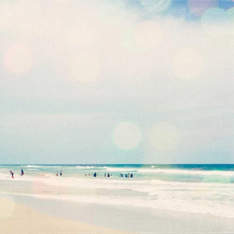 Sun Speckled Beach Gold Ornate Wood Framed Art Print with Double Matting by Susannah Tucker Photography