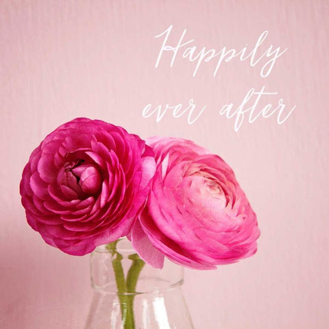 Happily Ever After White Modern Wood Framed Art Print with Double Matting by Susannah Tucker Photography